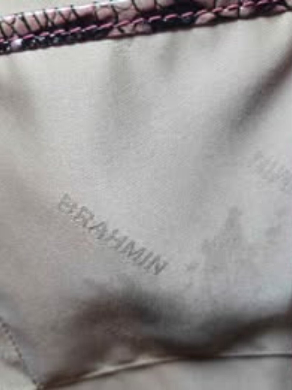 Brahmin Katie Ruby Prowl Ombre Croc Embossed Leather Crossbody - Picture 9 of 9